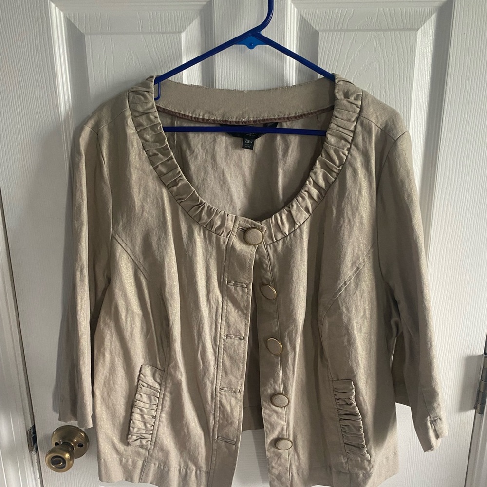 Golden Beige Shimmery Jacket